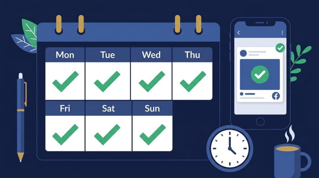 calendario de contenido disciplina para ganar dinero online publicar todos los días en facebook
